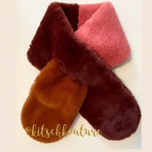 Anthropologie Faux Fur Scarf